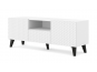 ТВ шкаф RAVENNA MDF HG 150 2D1S (бял мат/бял гланц)